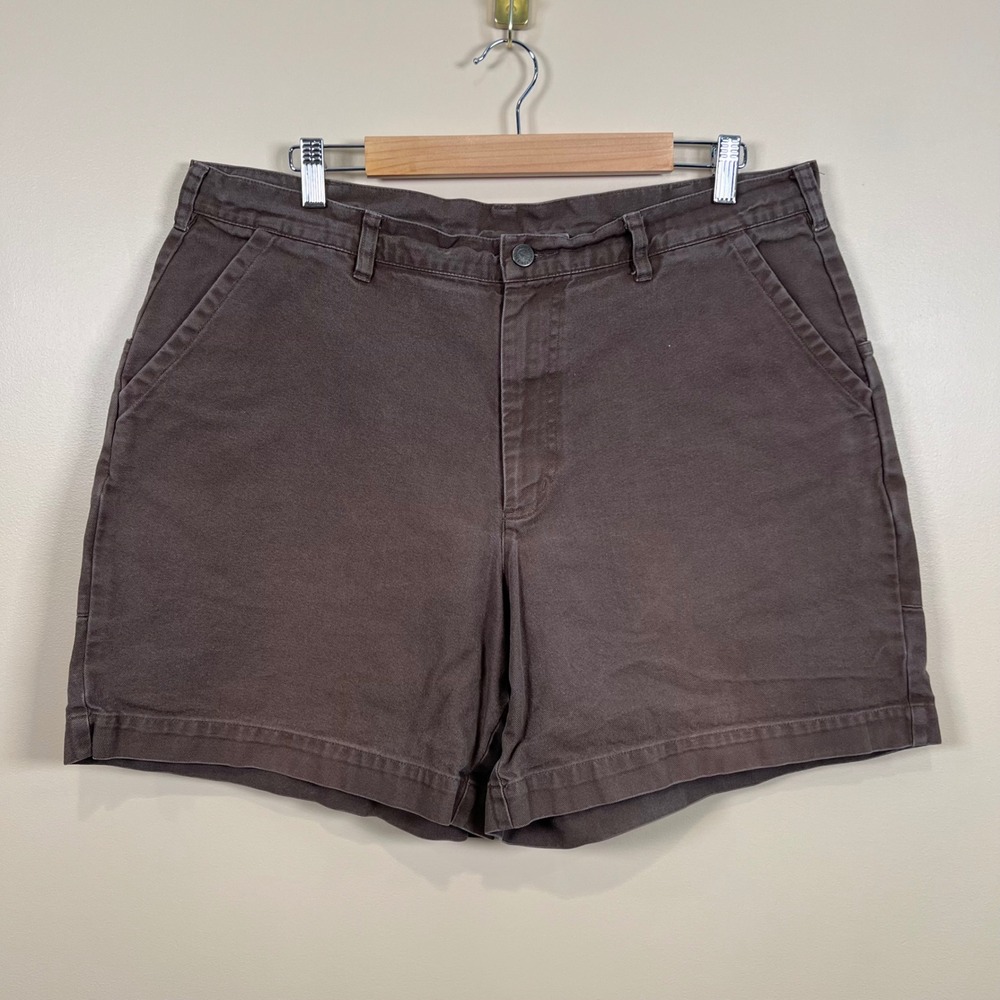 Patagonia Stand Up Shorts Mens 38 Brown Regular Canvas Organic Cotton Utility